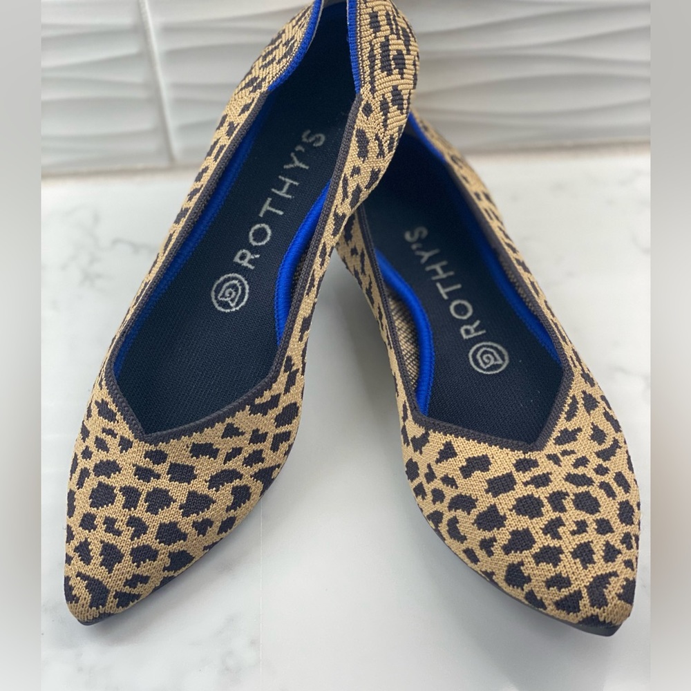 LIKE BRAND NEW - Rothy’s The Point Ballet Flat in Cheetah Leopard Print